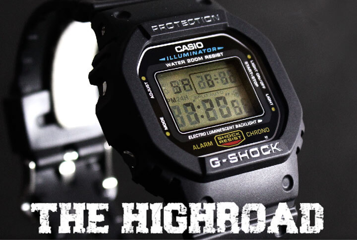 G-SHOCKスピードDW-5600E-1VER/200M表示