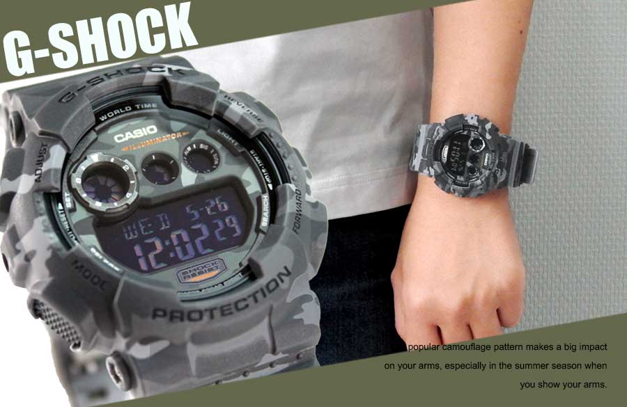 カシオ CASIO G-SHOCK GD-120CM-8JR [Camouflage Series ...