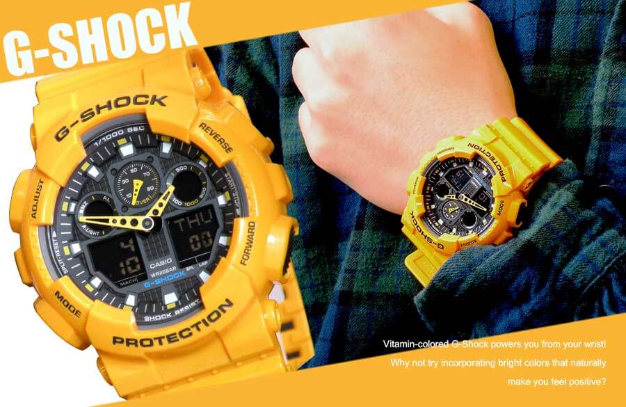 G-SHOCKの人気カラーをご紹介(黄色・オレンジ編) 明るいイエロー系の腕時計で春仕様に | Time October