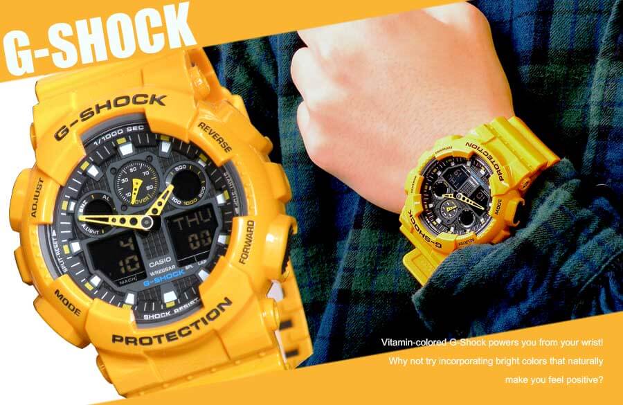 カシオ　G-SHOCK イエロー